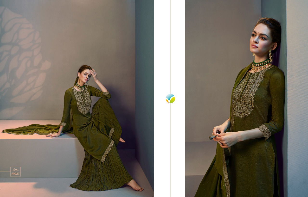 Vinay Tumbaa Roza New Exclusive Wear Georgette Ready Made Suit Collection